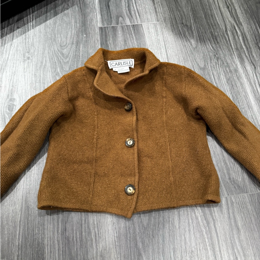 Carlisle Brown Wool Cardigan